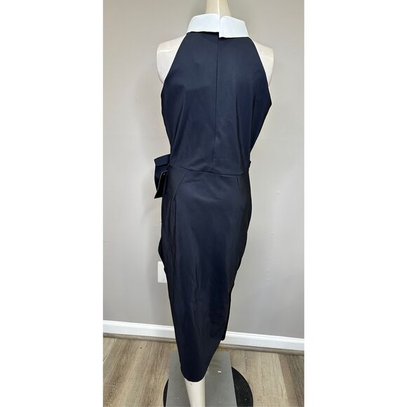 NWT Chiara Boni La Petite Robe Ferflum Collared Skirt Ruffle Cocktail Dress - Picture 8 of 11